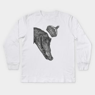 The Alligator King Kids Long Sleeve T-Shirt